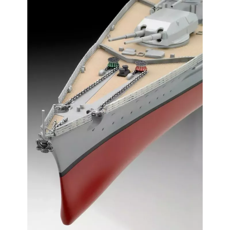 Maqueta de barco de guerra Revell Bismarck kit 1:350