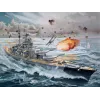 Maqueta de barco de guerra Revell Bismarck kit 1:350