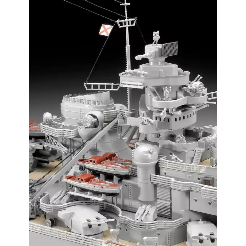 Maqueta de barco de guerra Revell Bismarck kit 1:350