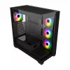 Caja FSP M340-BA semitorre mITX, mATX, ATX Negra ARGB, semitorre, PC, negro, ATX, micro ATX, Mini-ITX, cristal, SPCC, 17 cm