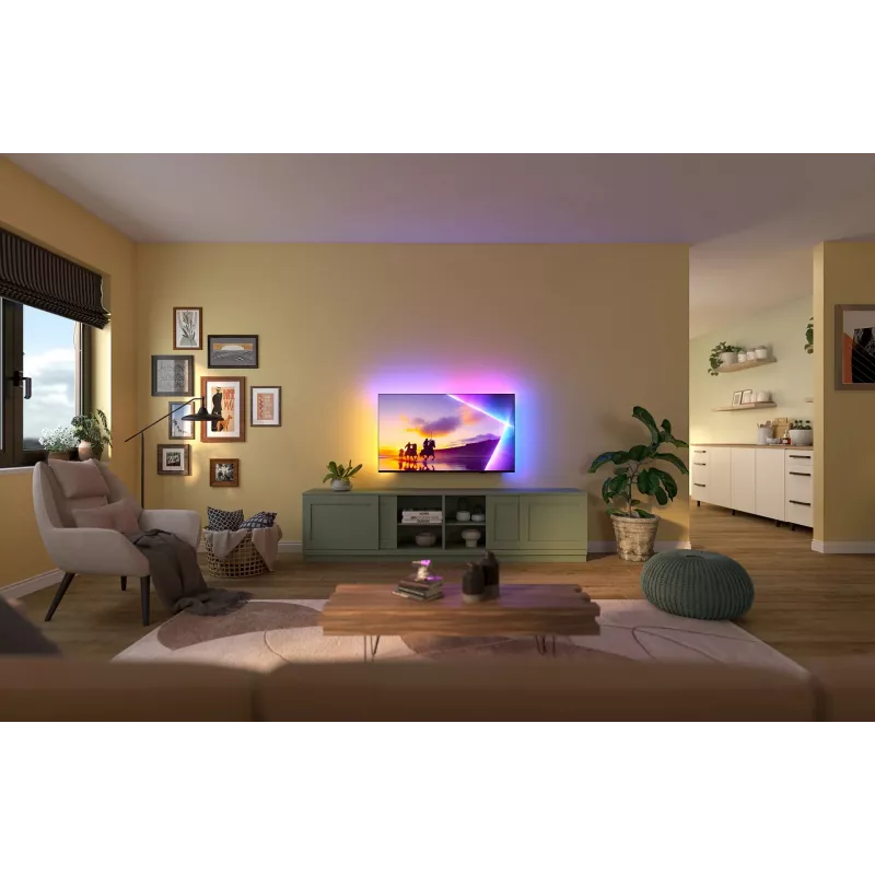 TV Philips 43PUS8450/12 43 inch QLED 4K Ultra HD, 3840×2160, Titan OS, Wi‑Fi, Ethernet, Negro