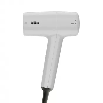 Secador de pelo BRAUN HD1.55 — 1800 W, 2 niveles de calor, Cool shot, cable de 1,8 m, Blanco