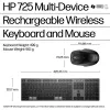 Conjunto de teclado y ratón inalámbricos recargables multidispositivo HP 720