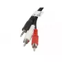 Cable de audio Lanberg CA-MJRC-10CC-0020-BK 3,5 mm RCA 2 m negro rojo blanco