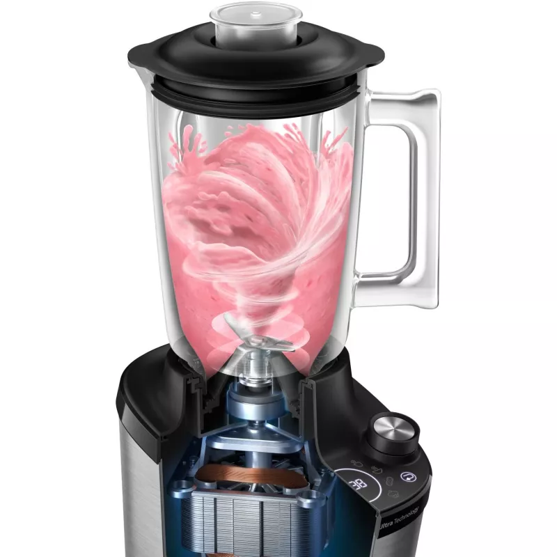 Batidora de mesa Philips serie 7000 HR3760/10 negra acero inoxidable