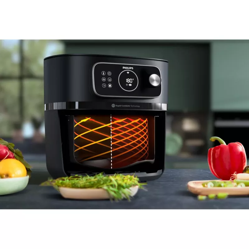 Philips HD9876/90 Airfryer 7000 series, 8,3 L, 2200 W, negro