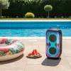 Sistema de altavoces BLAUPUNKT PB60X — 120W RMS, Bluetooth A2DP, FM, pantalla LED, batería de 7000mAh, 18h, AUX, mando a distancia, 568×322×321 mm