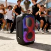 Sistema de altavoces BLAUPUNKT PB60X — 120W RMS, Bluetooth A2DP, FM, pantalla LED, batería de 7000mAh, 18h, AUX, mando a distancia, 568×322×321 mm