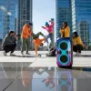 Sistema de altavoces BLAUPUNKT PB60X — 120W RMS, Bluetooth A2DP, FM, pantalla LED, batería de 7000mAh, 18h, AUX, mando a distancia, 568×322×321 mm