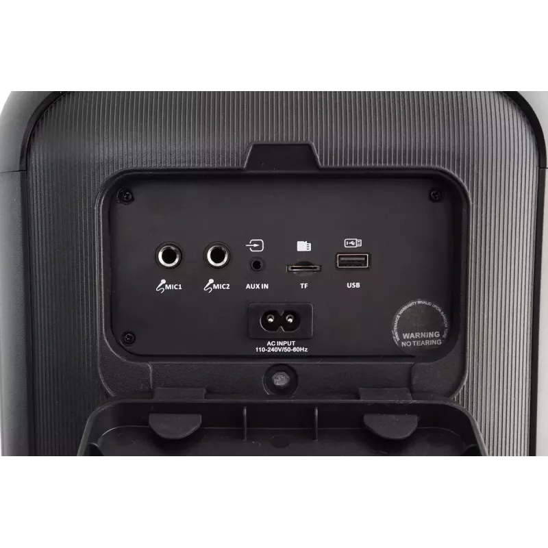 Sistema de altavoces para interior/exterior BLAUPUNKT PB6LED — 40 W RMS, Bluetooth, FM, microSD, indicador LED, batería de 4500 mAh