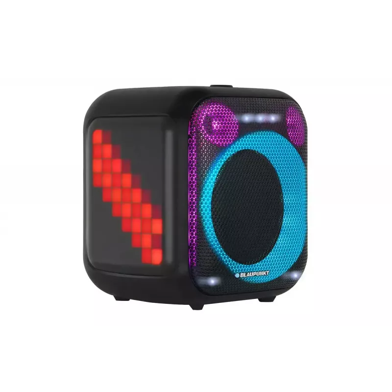Sistema de altavoces para interior/exterior BLAUPUNKT PB6LED — 40 W RMS, Bluetooth, FM, microSD, indicador LED, batería de 4500 mAh