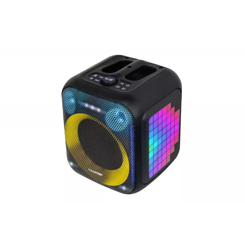 Sistema de altavoces para interior/exterior BLAUPUNKT PB6LED — 40 W RMS, Bluetooth, FM, microSD, indicador LED, batería de 4500 mAh