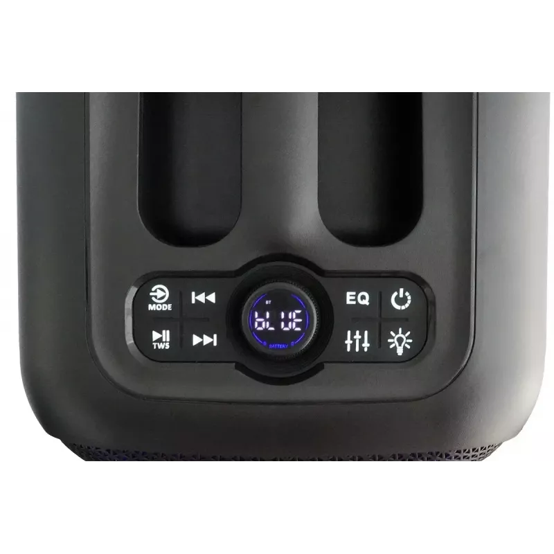 Sistema de altavoces para interior/exterior BLAUPUNKT PB6LED — 40 W RMS, Bluetooth, FM, microSD, indicador LED, batería de 4500 mAh