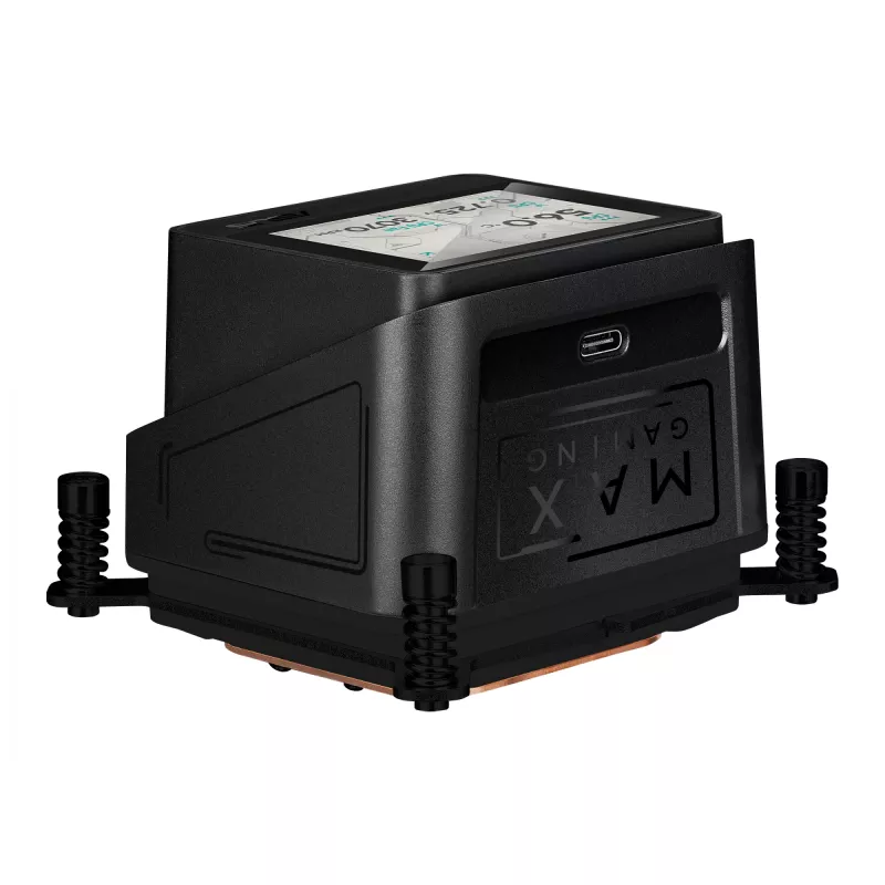 Refrigeración líquida todo en uno ASUS MAX GAMING LC 360 ARGB LCD — radiador de 360 mm, ventilador de 120 mm, compatible con AM4/AM5/LGA1700, negro
