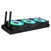 Refrigeración líquida todo en uno ASUS MAX GAMING LC 360 ARGB LCD — radiador de 360 mm, ventilador de 120 mm, compatible con AM4/AM5/LGA1700, negro