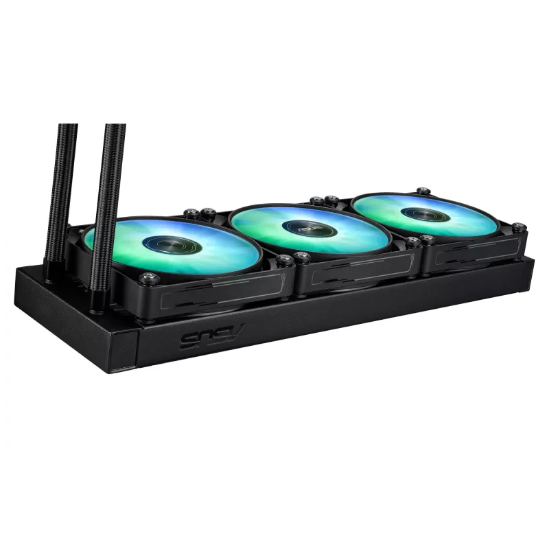 Refrigeración líquida todo en uno ASUS MAX GAMING LC 360 ARGB LCD — radiador de 360 mm, ventilador de 120 mm, compatible con AM4/AM5/LGA1700, negro