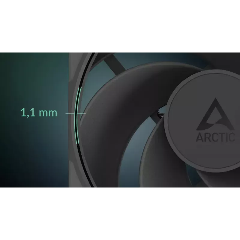 Ventilador ARCTIC Freezer P12 Pro Reverse de 120 mm — pack de 3 A-RGB PWM, 124 m³/h, rodamiento fluido dinámico