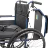 Silla de ruedas MDH NAVY1 aluminio ligero, asiento 43×42 cm, carga máxima 120 kg, plegable, 14,4 kg