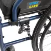 Silla de ruedas MDH NAVY1 aluminio ligero, asiento 43×42 cm, carga máxima 120 kg, plegable, 14,4 kg