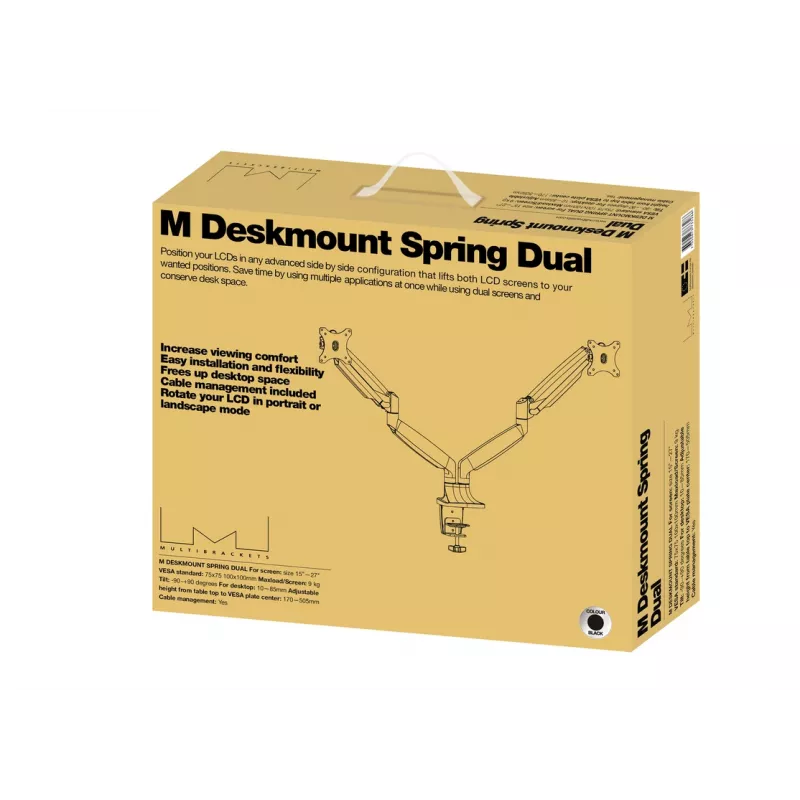 Soporte de escritorio Multibrackets M Deskmount Gas Spring Dual negro