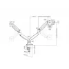 Soporte de escritorio Multibrackets M Deskmount Gas Spring Dual negro