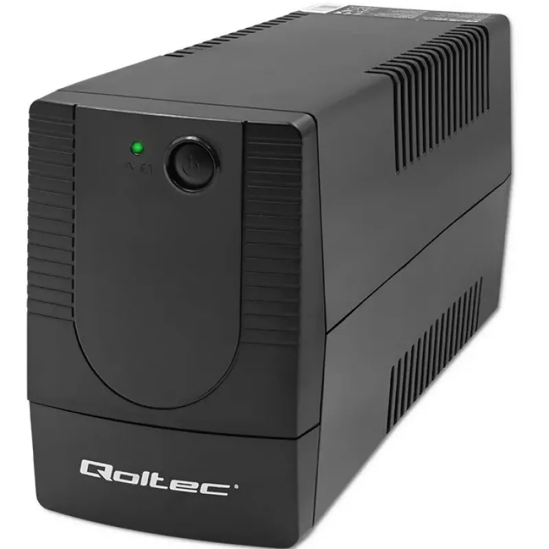 Sistema de alimentación ininterrumpida QOLTEC 53773 0,85 kVA (480 W) Line-Interactive, 1x salida Type-E, batería 7 Ah