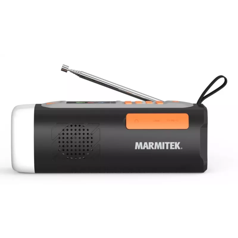 Marmitek RESQ 200 – Radio de manivela, Portátil, Analógica y digital, DAB, DAB+, FM, 87,5 - 108 MHz, 170 - 240 MHz, 3 W