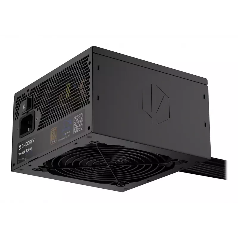Fuente de alimentación ENDORFY Vero L6 550 W ATX 24-Pin 80 PLUS Bronze, ventilador de 120 mm, negro