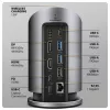 AXAGON HMC-WL9 USB-C Hub de acoplamiento 9 en 1 con 10 Gbit/s, 100W PD, 8K HDMI, Ethernet, carga inalámbrica