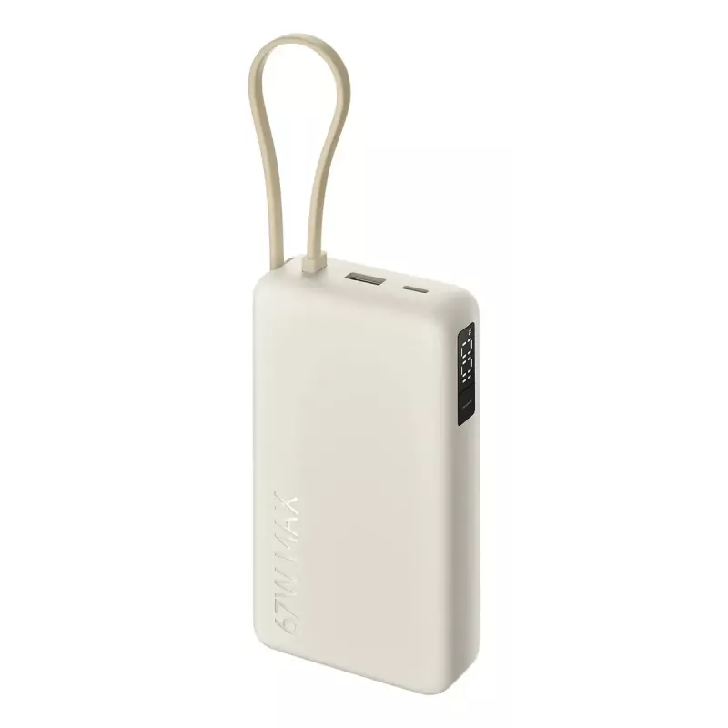 Batería portátil Xiaomi 67W 20000 mAh Li-Ion, 11,1V, USB-A + USB-C, Arena