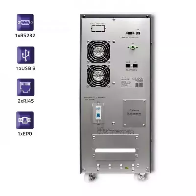 SAI Qoltec 53044 doble conversión online 10 kVA 8000 W