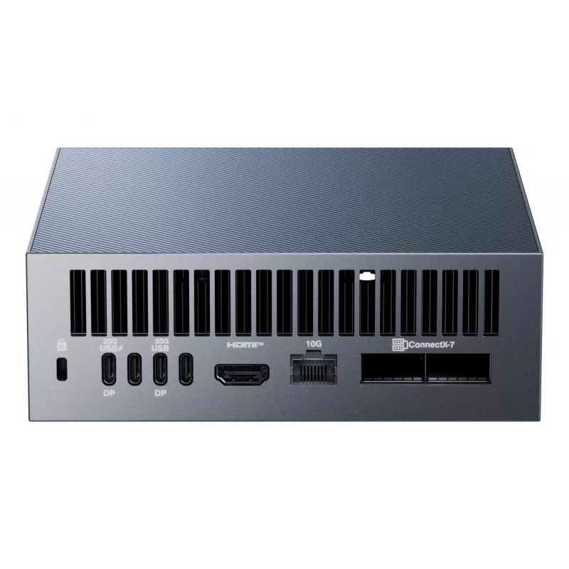 Mini PC ASUS Ascent GX10 GX10-GG0026BN — CPU GB10-CPU, 128 GB LPDDR5x, 2 TB SSD, NVIDIA Blackwell, 240 W, gris