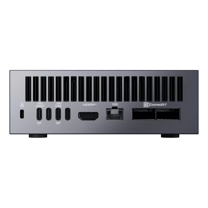 Mini PC ASUS Ascent GX10 GX10-GG0026BN — CPU GB10-CPU, 128 GB LPDDR5x, 2 TB SSD, NVIDIA Blackwell, 240 W, gris