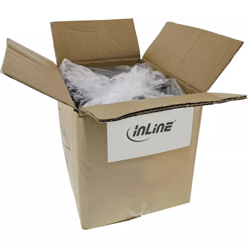InLine B-76803G Cat6A S/FTP (PiMF) cable de conexión libre de halógenos, 3 m, verde, pack de 25