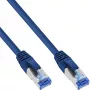 InLine B-76814B Cat6A S/FTP (PiMF) cable de conexión libre de halógenos, 1,5 m, azul, pack de 50