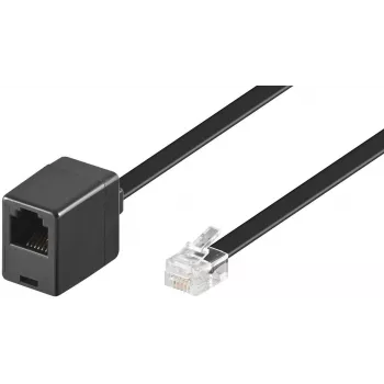 Microconnect MPK103FB cable telefónico 3 m negro