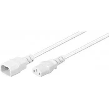 Microconnect PE040630W cable de alimentación blanco 3 m conector hembra C14 conector hembra C13