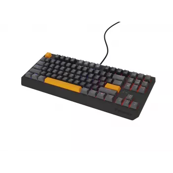GENESIS Thor 230 TKL teclado gaming USB + RF Wireless + Bluetooth QWERTY negro, gris, naranja