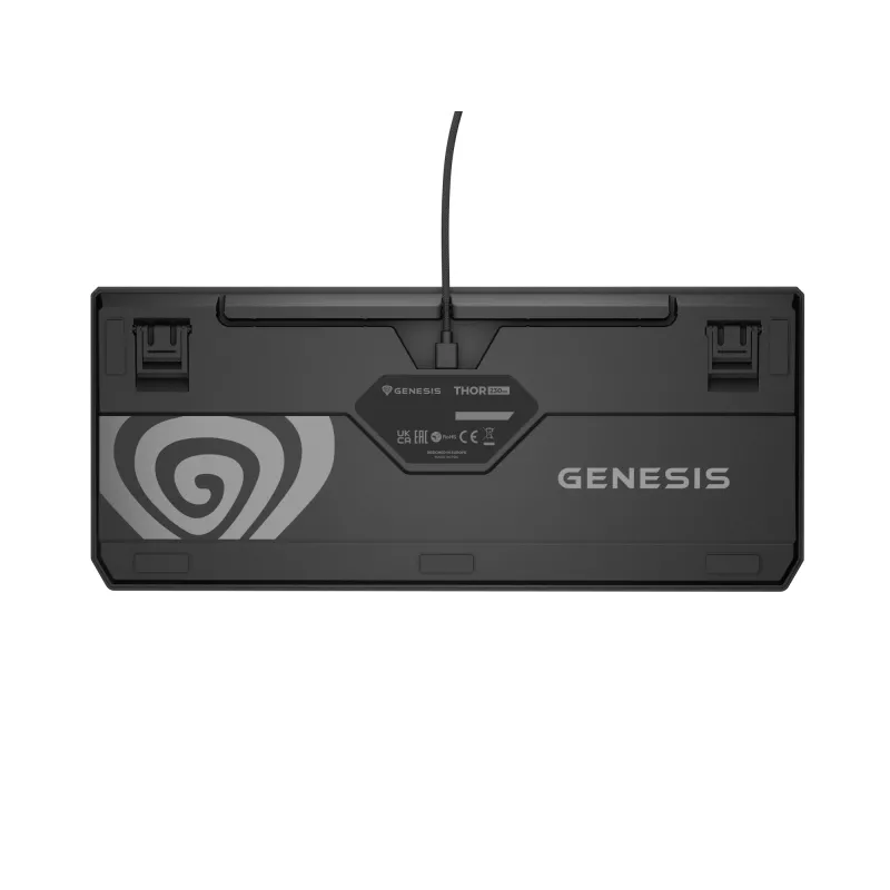 GENESIS Thor 230 TKL teclado gaming USB + RF Wireless + Bluetooth QWERTY negro, gris, naranja