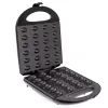 Gofrera Mesko MS 3041 — 1600 W, negra, hace 24 gofres elípticos (220–240 V)
