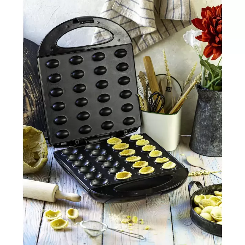 Gofrera Mesko MS 3041 — 1600 W, negra, hace 24 gofres elípticos (220–240 V)