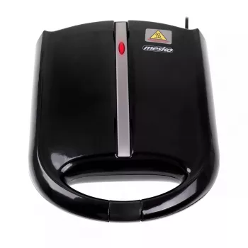 Gofrera Mesko MS 3041 — 1600 W, negra, hace 24 gofres elípticos (220–240 V)