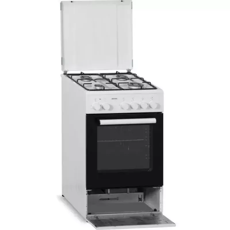 Cocina de gas y eléctrica MPM MPM-53-KGE-33, cocina dual-fuel, clase de eficiencia energética A