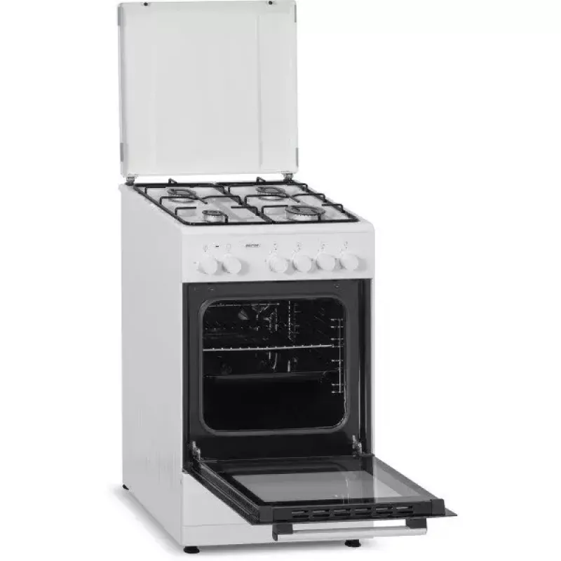 Cocina de gas y eléctrica MPM MPM-53-KGE-33, cocina dual-fuel, clase de eficiencia energética A