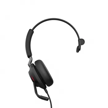 Jabra Evolve2 40 USB-C, MS Teams mono, cableado, oficina/call center, 20 - 20000 Hz, 113 g, auricular, negro