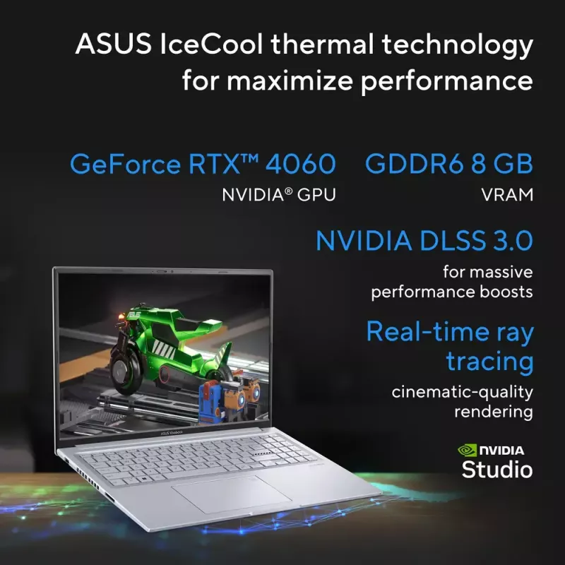 ASUS Vivobook 16X K3605VU-WS96 Intel® Core™ i9 i9-13900H portátil 40,6 cm (16 pulgadas) WUXGA 16 GB DDR4-SDRAM 1 TB SSD NVIDIA GeForce RTX 4050 Wi-Fi 6E (802.11ax) Windows 11 Home plateado