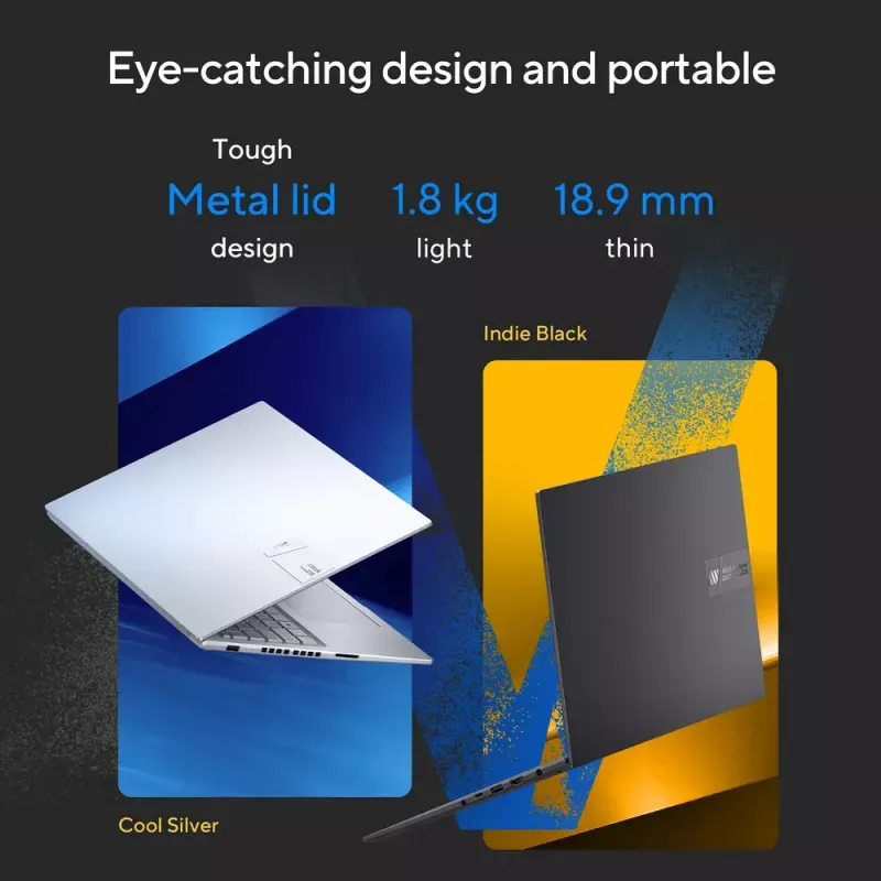 ASUS Vivobook 16X K3605VU-WS96 Intel® Core™ i9 i9-13900H portátil 40,6 cm (16 pulgadas) WUXGA 16 GB DDR4-SDRAM 1 TB SSD NVIDIA GeForce RTX 4050 Wi-Fi 6E (802.11ax) Windows 11 Home plateado