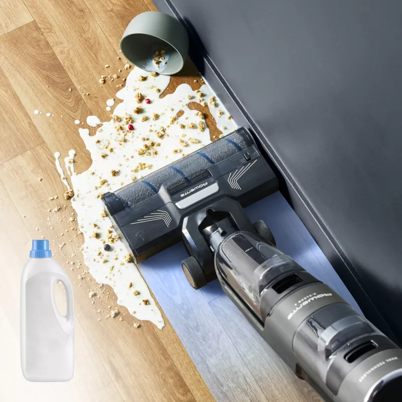 Aspirador de escoba Rowenta X-Clean 4 GZ5035WO — inalámbrico 200 W, limpieza en seco y húmedo, sin bolsa, filtro de espuma/agua, batería de Li-Ion
