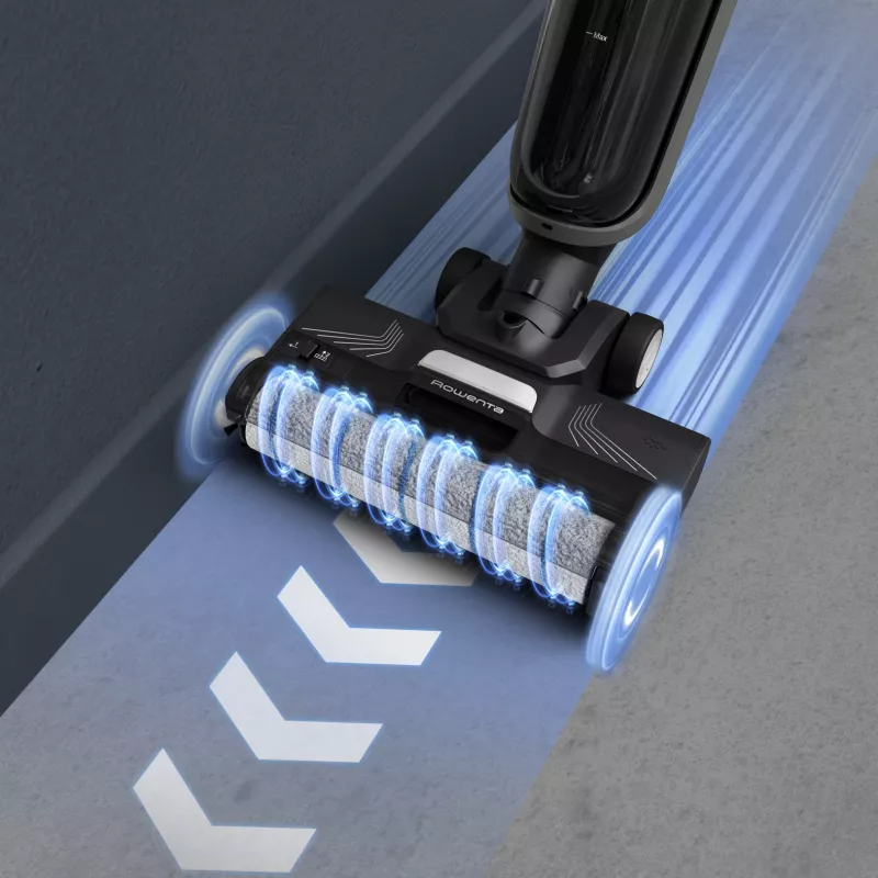 Aspirador de escoba Rowenta X-Clean 4 GZ5035WO — inalámbrico 200 W, limpieza en seco y húmedo, sin bolsa, filtro de espuma/agua, batería de Li-Ion