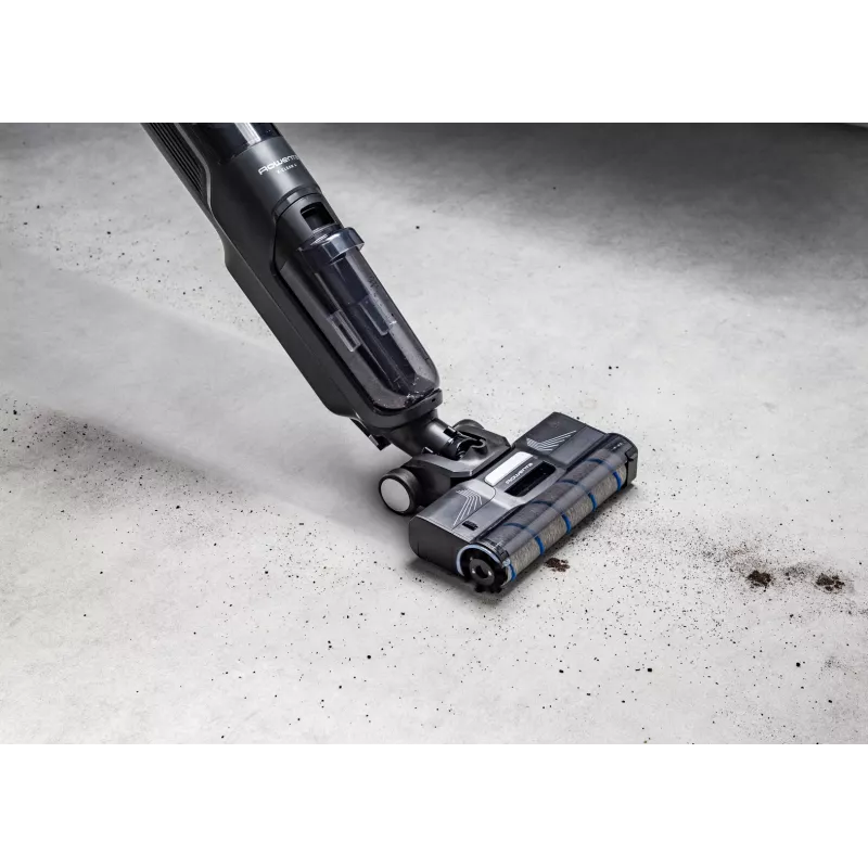 Aspirador de escoba Rowenta X-Clean 4 GZ5035WO — inalámbrico 200 W, limpieza en seco y húmedo, sin bolsa, filtro de espuma/agua, batería de Li-Ion
